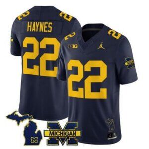 Mens Kids Youths Justice Haynes Navy Stitched Jersey Vapor